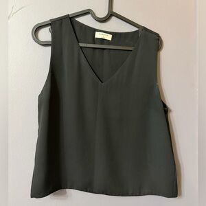 Babaton Black V-Neck Blouse
